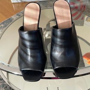 Black faux leather BCBG Generation heels